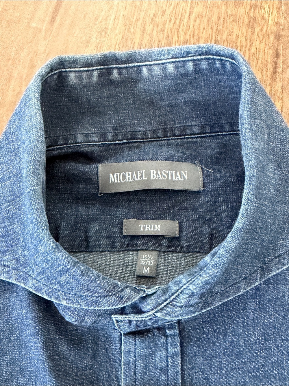 Michael Bastian Navy Chambray Shirt